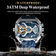 New Electronic Rectangle Silicone Strap Quartz Watches