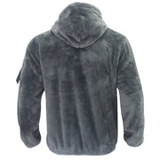 2025 Men's Casual Double-sided Plush Warm Jacket Autumn Winter Thick Wool Coats Solid Hooded Fleece Hoodies Loose Men Clothing