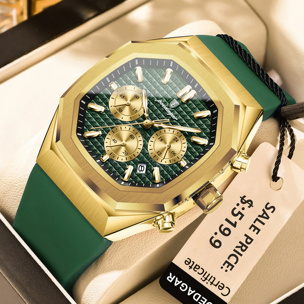 Men Waterproof Luminous Chronograph Wristwatch