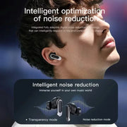 2025 high-quality V8 wireless Bluetooth earphones with ANC noise reduction and built-in microphone, waterproof earplugs