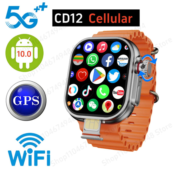 Android 10.0 5G LTE Full Netcom Sim Card Watch