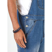 Men's Denim Bib Pants Washed Full Length Jumpsuits Hip Hop Straight Jeans Overalls for Men Streetwear New Male Jumpsuit