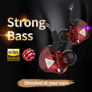 Original QKZ AK6 Copper Driver HiFi Wired Earphone