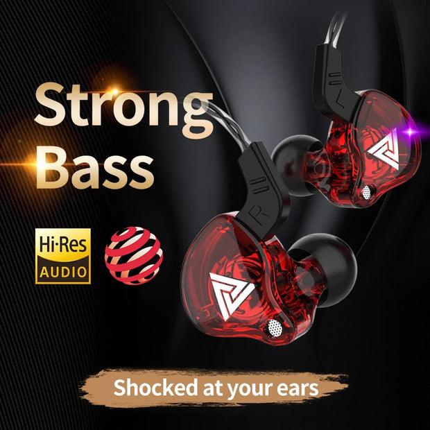 Original QKZ AK6 Copper Driver HiFi Wired Earphone