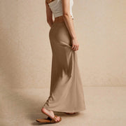 Summer Vacation Women's Summer Maxi Skirt Drawstring Low Waist A Line Casual Skirts Bodycon Long Skirt Beach Women's clothing