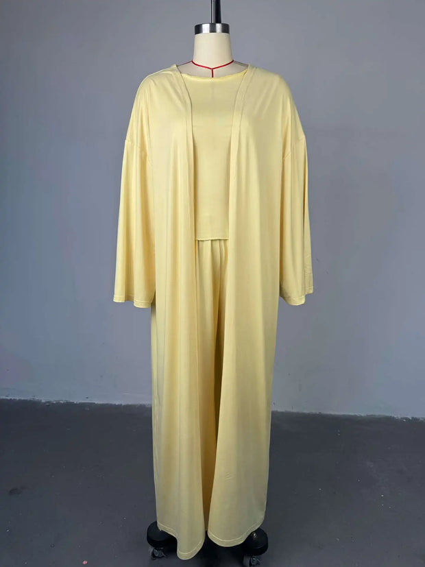 Women's clothing 2025 New summer new casual long cardigan long sleeve top high waist trousers fashion suit for club clothing