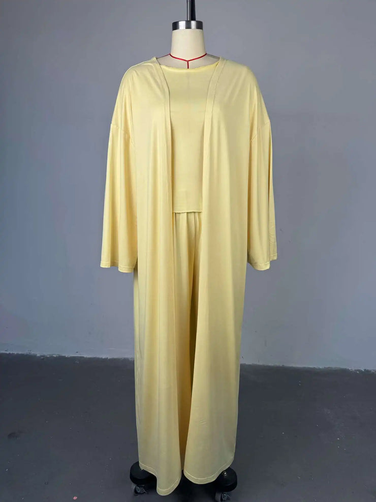 Women's clothing 2025 New summer new casual long cardigan long sleeve top high waist trousers fashion suit for club clothing
