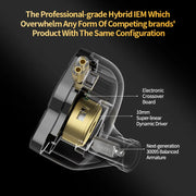 KZ ZSN Pro 2 Hybrid Drive 1BA+1DD In Ear Metal Earphones