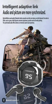 Real TWS Earphone Wireless Earbuds ENC Noise Reduction Game Bluetooth Headphone 3D Sound Field and Bass Bluetooth 5.3 Headset