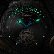 Hollow Tourbillon Automatic Watch for Men Simple Style Luminous Dial Waterproof Mechanical Mens Watches Luxury Reloj Hombre New