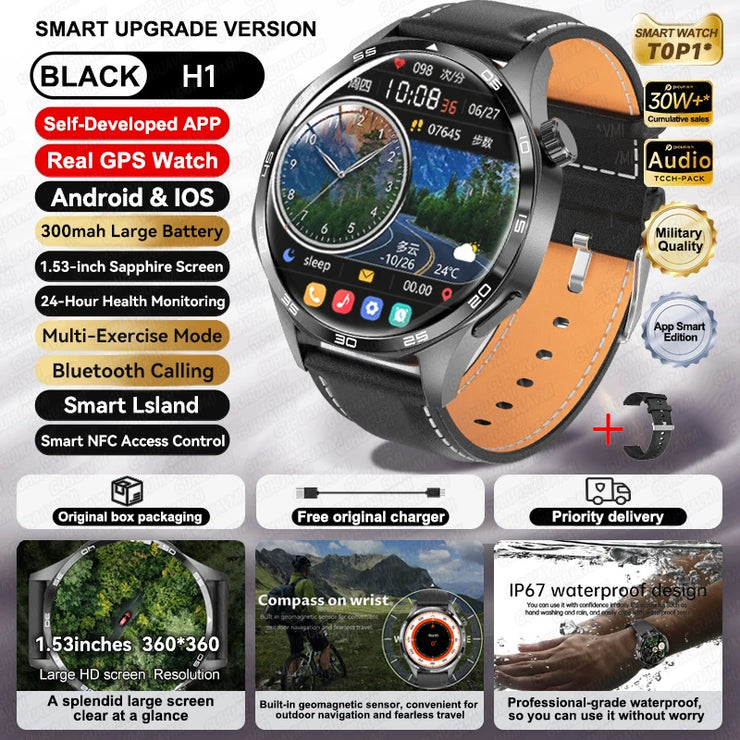New Waterproof Bluetooth Call NFC Smartwatch