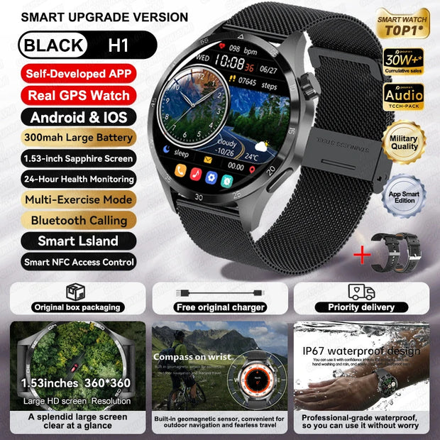 New Waterproof Bluetooth Call NFC Smartwatch