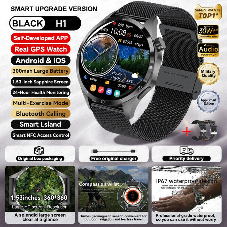 New Waterproof Bluetooth Call NFC Smartwatch