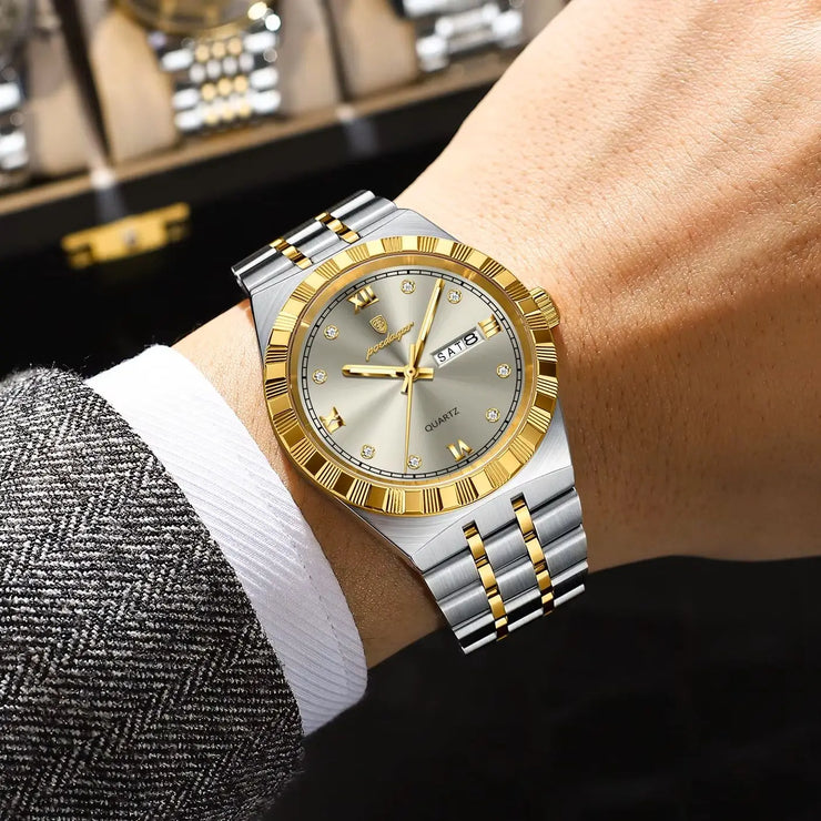 Men Waterproof Luminous Stainless Steel Watches