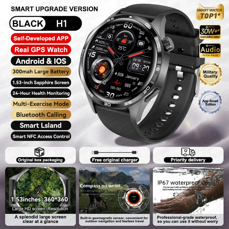 New Waterproof Bluetooth Call NFC Smartwatch