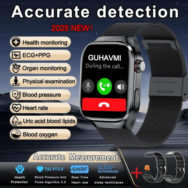 2025 New Uric Acid Blood Fat Smart Watch