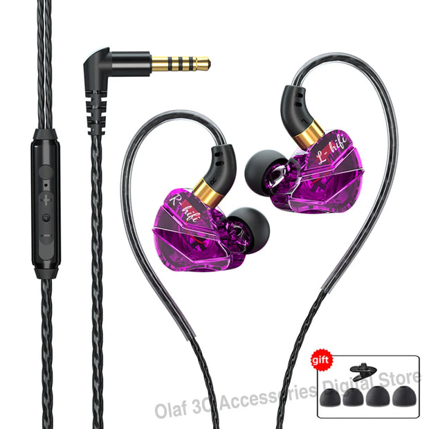 OLAF 3.5mm Jack Type C Plug Wired Headphones