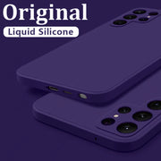 Samsung Galaxy S24 S23 S22 S25 Ultra S24 FE A56 A55 A53 A54 A16 A35 5G S25 Edge Shockproof Liquid Silicone Phone Cover