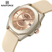 NAVIFORCE NF7107 Quartz Calendar Waterproof and Shockproof Watches for Women Clocks