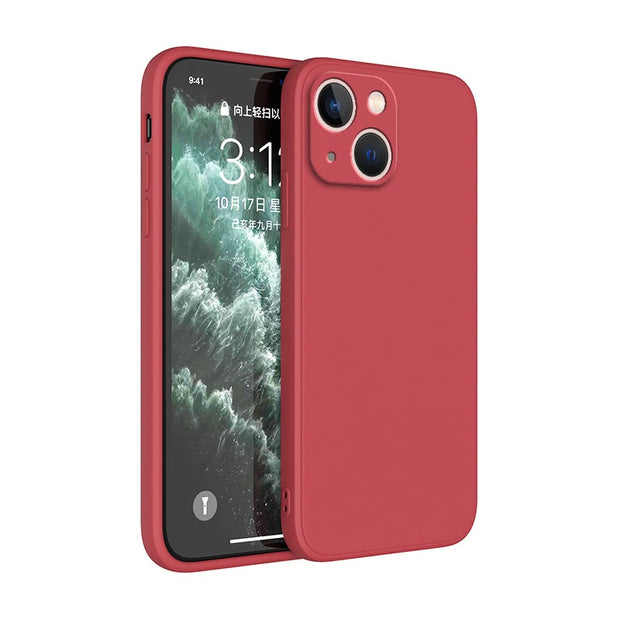 New  Square Liquid Silicone Phone Case