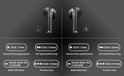 A9Pro Black in Ear Multi Function Touch Screen Wireless Bluetooth Earphones Compatible with Dual System 5.4 Bluetooth Waterproof