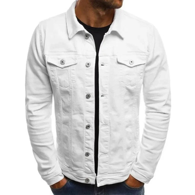 Men's Denim Jackets Streetwear Casual Cotton Classic Slim Jeans Coat Male Clothes Cowboy Jacket Ropa Para Hombre