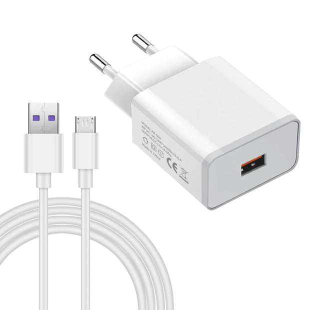 5V 2A EU US Type-C Micro USB Cable