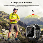 New 2.01'' HD Display TFT Rugged Smart Watch