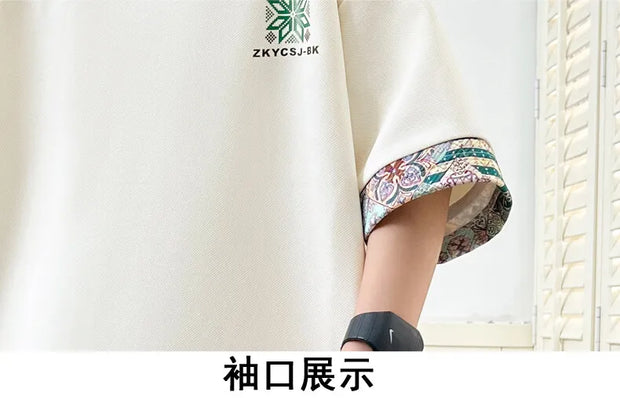 Summer Men's  Sets Mens Trend Casual Tracksuit Print Short Sleeve T-shirt+shorts Two Pieces Suit Mens Sportswear set