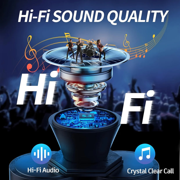 New Noise Cancelling Bluetooth 5.3 Headphone