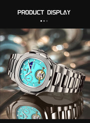 LIGE Classic Retro Men Watch Fashion Business Men's Mechanical Wristwatches Top Brand Luxury Waterproof Automatic Watch For Men