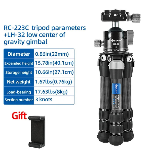 New Mini Carbon Fiber Tripod