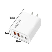 120W 4 Port USB Type C Charger