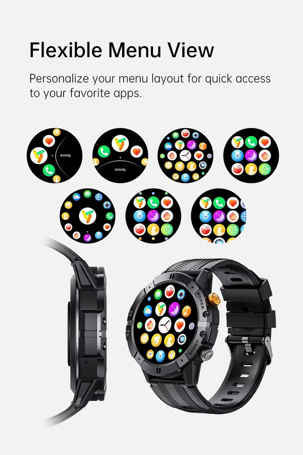 Men Rugged Outdoor Sport Bluetooth Smartwatch