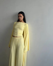 Women's clothing 2025 New summer new casual long cardigan long sleeve top high waist trousers fashion suit for club clothing