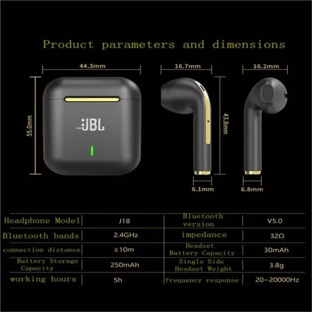 Original For wwJBL J18 Wireless Earphones