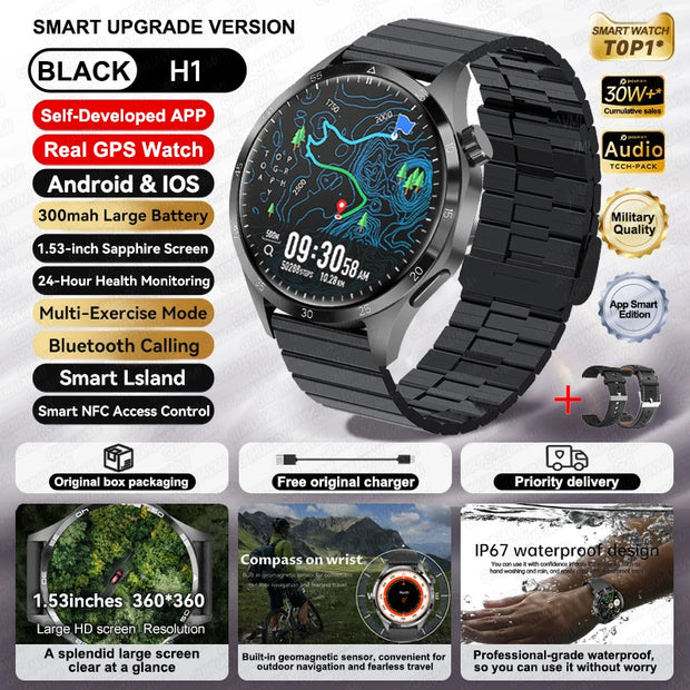New Waterproof Bluetooth Call NFC Smartwatch