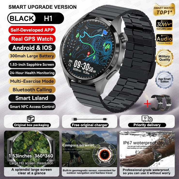 New Waterproof Bluetooth Call NFC Smartwatch