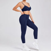New Yoga Set Women Tracksuit Workout Legging Athletic Suit Gym Push Up Legging Fitness Bra Sports Wear Active Wear