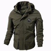 Men Outdoor Jacket New Spring Autumn Hooded Waterproof Casual Jacket Coat Men Tactics Military Jacket Men Plus Size M-8XL