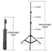 1/4 Screw Head Light Stand Tripod