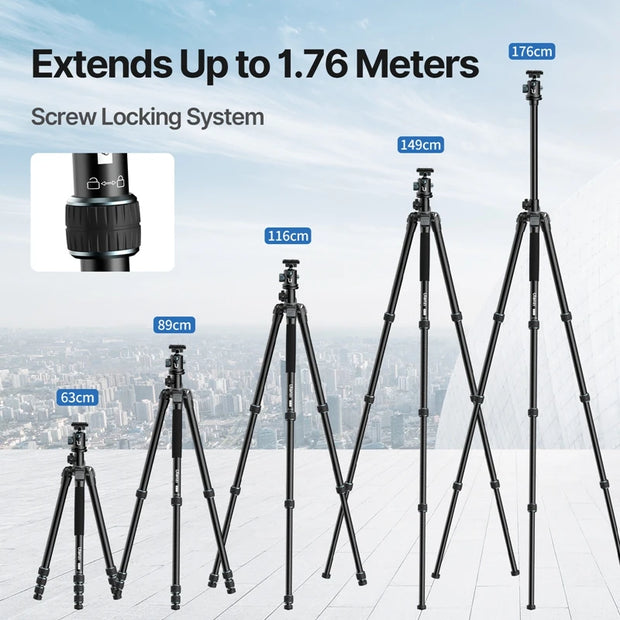 Ulanzi MT-59 1.76M Aluminium Camera Tripod