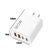 PD 120W 4 Ports USB C Charger Quick Charge