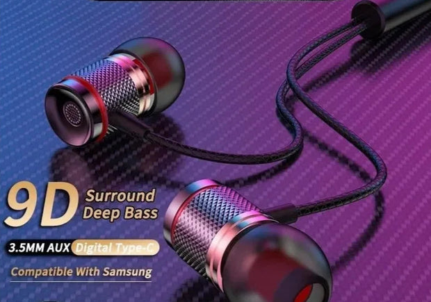 9D HIFI Heavy Bass In Ear Earphone