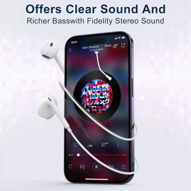 New Comfortable stereo wired headphones
