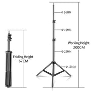 1/4 Screw Head Light Stand Tripod