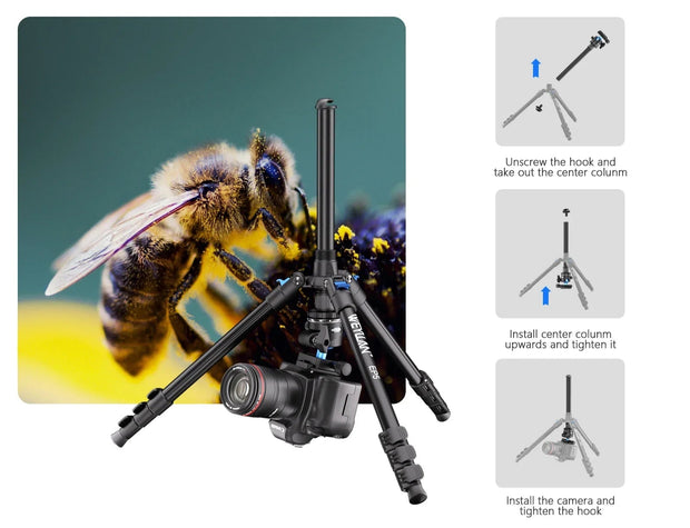 New 64.17-inch Professional Camera Tripod