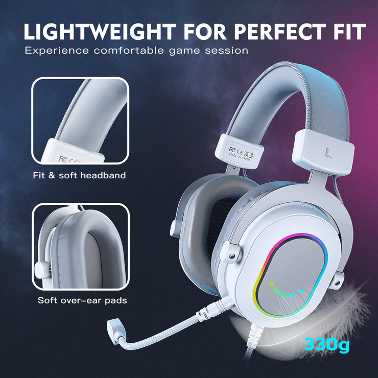 7.1 Surround Sound/3-EQ/MIC,Over-ear Headphone