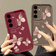 New Gold Butterfly Soft TPU Case