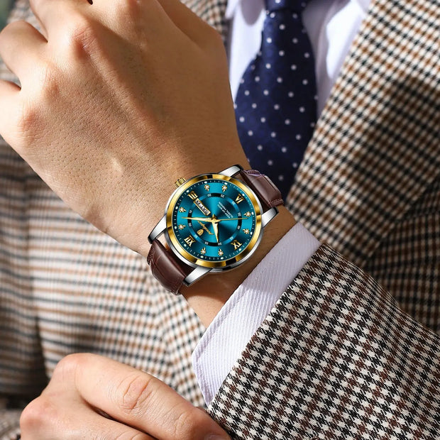 High Quality Leather Sports Men's Quartz Watches